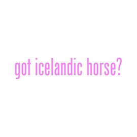 Got Icelandic Horse ? Sticker - Decal - Die Cut - Pink 8.50" x 1.72"