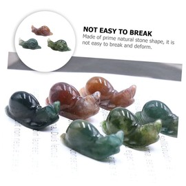 Kisangel 5sets Snail Statue Small Snail Figurines Decorative Ornament for Decor Mini Toys 3pcs*5 Random Color