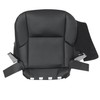 NLQR Front Driver Side Bottom Replacement Seat Cover Black Perforated