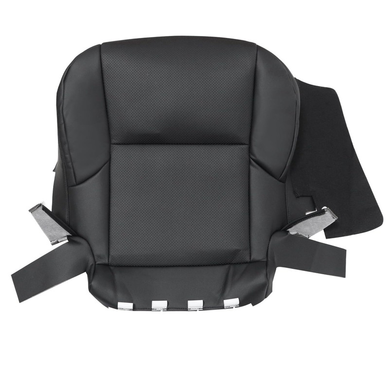 NLQR Front Driver Side Bottom Replacement Seat Cover Black Perforated