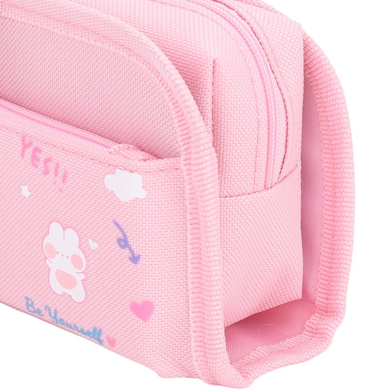 Large Pencil Case Canvas Detachable Portable Large Capacity Pencil Pouch