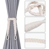2 Pcs Curtain Tie Backs, Tie Backs Soft Hand Woven