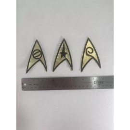 3pc Set Star Trek Science Medical Engineering Insignia Uniform Iron-On Patches