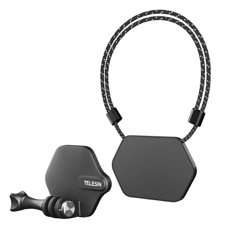 TELESIN Magnetic Snap Mount for GoPro Hero 13/12/11/10/9/8/7/6/5/Max, Insta360 Series,