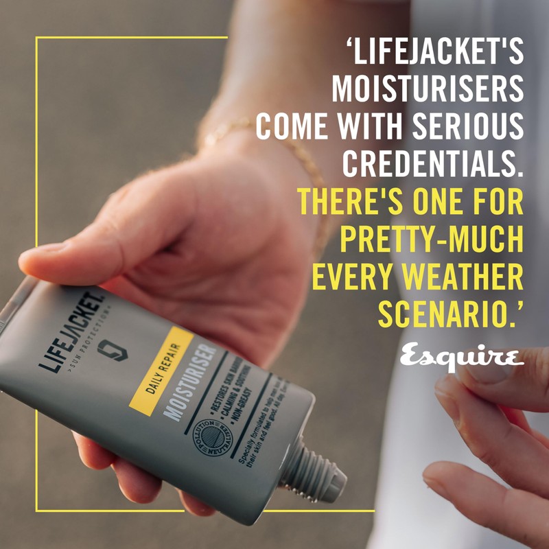 LifeJacket Daily Repair Moisturiser for Men (100ml) Overnight Hydration Face
