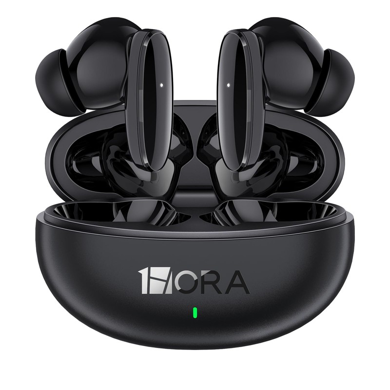 1 Hora Audífonos Inalámbricos Bluetooth 6.0 con Estuche de Carga