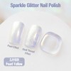 vieafenti Pearl Aurora Nail Polish Yellow 15ml, Quick Drying Nail