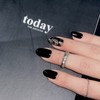 Wolyeong (月影) |Minimal oriental mother-of-pearl nails - stiletto / 월영(月影)