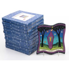 Terri Kern Art Tile Trivet Embrace Nature's Music” Whimsical House