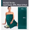 Lashuma Sauna Towel Green Opal London Bath Towel Large XXL