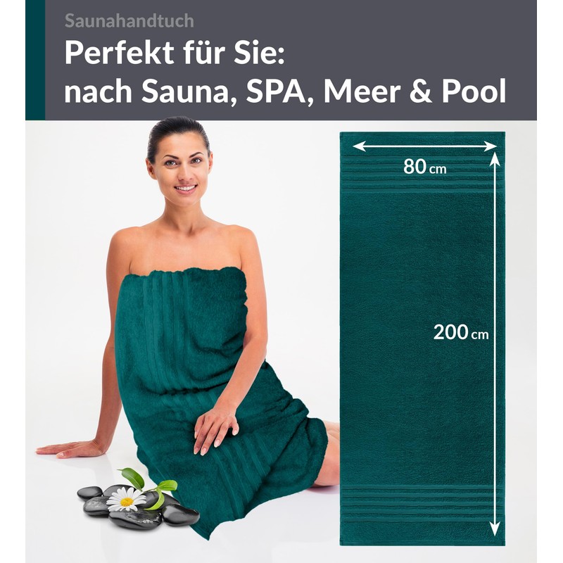 Lashuma Sauna Towel Green Opal London Bath Towel Large XXL