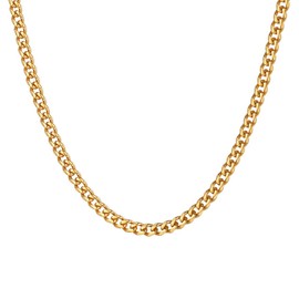 18k Gold Chain for Men and Women 24inch 3mm Custom Neck Chains Male Necklace
