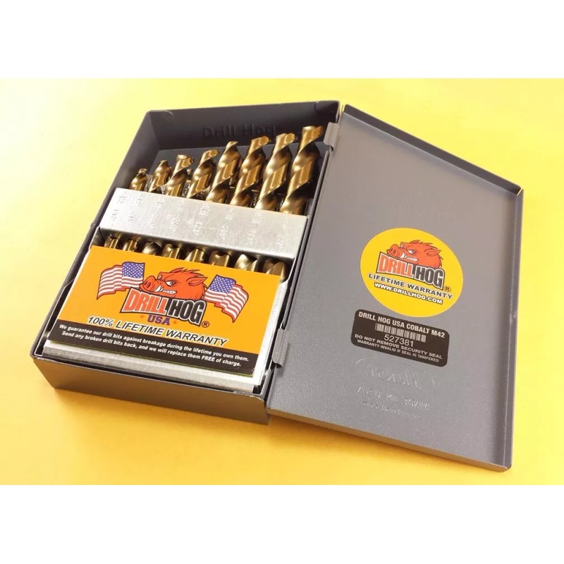 Drill Hog 21 Pc COBALT Drill Bit Set Cobalt Drill