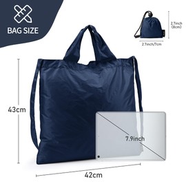 KALIDI FANCY FOREST Eco Bag, Large Capacity, Foldable, Shopping Bag, Popular, Eco Bag, Cute, Stylish, Lightweight, Durable, Storage, Portable, Convenient, Large Bag, 16.9 x 16.5 inches (43 x 42 cm