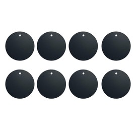BGJRBY Mount Metal Plate（8Pack） for Magnetic Car Mount Phone Holder with Full Adhesive for Phone Magnet, 8 X Round (Black)