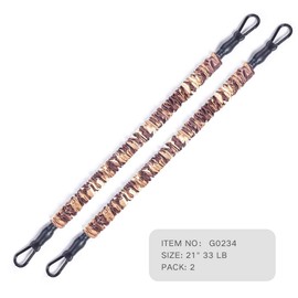 INNSTAR Resistance Bands Accessories Exercise Bands Attachment, Fitness Handles, Foot Strap for Home Gym Workout Full Body Workout(Camo Brown-21.6")