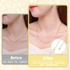 YGCQFH 10 Pcs Gold Necklace Extender, 18k Gold Plated Chain
