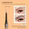 Music Flower eyebrow pencil,Dual-Ended Microfilling Eyebrow Pen, Liquid Eyebrow Pen