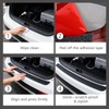 Car Bumper Protector Universal Rubber Rear Bumper Protector Strip Car