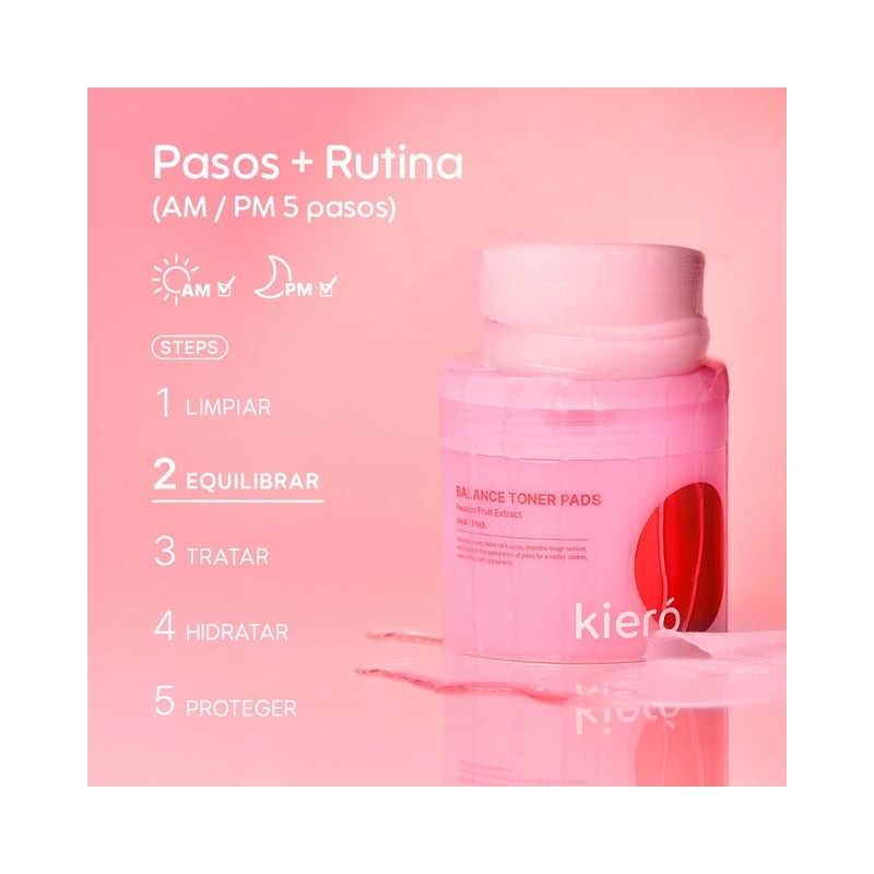Almohadillas hidratantes kieró 185 ml