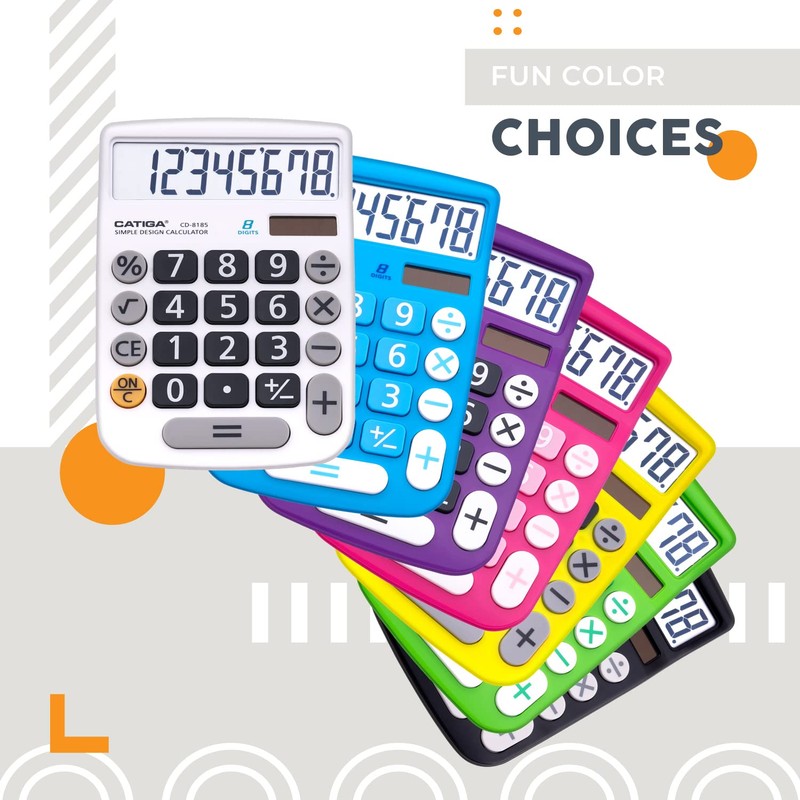 CATIGA CD-8185 Office and Home Style Calculator - 8-Digit LCD