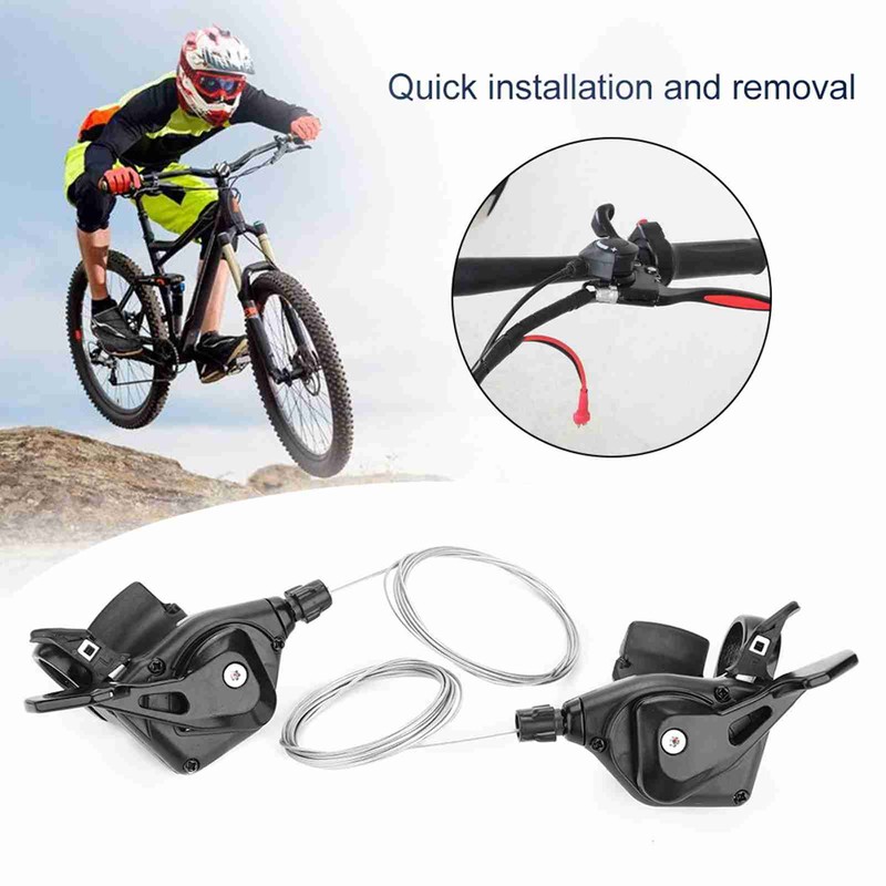 1 Pair Triple Speed Bicycle Gear Shift Derailleur Left/Right Shifter