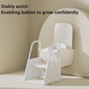 3-in-1 Adjustable Toddler Step Stool & Potty Seat with Removable