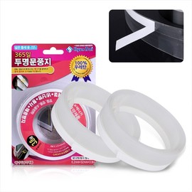 All-Season Transparent Urethane Weatherstrip for Door Gaps Window Four-Season Transparent Weatherstrip 2ea