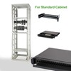 19 Inches Adjustable Rack Mount DIN Rail Bracket for Media