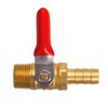 Litorange 2 PCS Brass Water Mini Ball Valve Shut Off