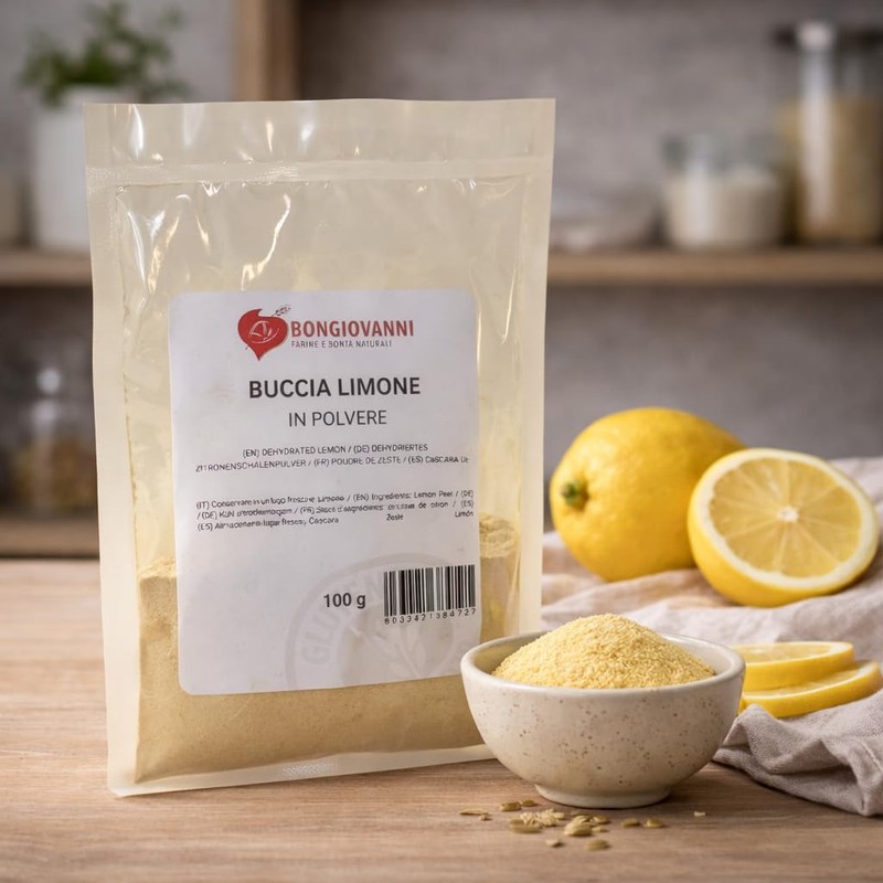 BONGIOVANNI FARINE E BONTA' NATURALI Buccia di Limone disidratata in