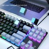 87 Key Mechanical Keyboard RGB Backlight Blue Switch Quick Response
