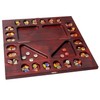 GSE 4-Player Mancala Board Game with Multi-Color Glass Stones, Folding