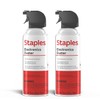 Staples Electronics Air Duster, 10 oz., 2/Pack (SPL10ENFR-2)