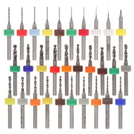 DOITOOL 30pcs Tungsten Drill Bit Jewelry Circuit Board Engraving Metric Drill Bit Set High Efficiency for Crafts Small Engine Tools and Precision Work