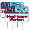 VFDisplays.com™ Thank You Health Care Workers 2 Pack Double-Sided Yard