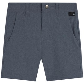 Volcom Boys' Twill Shorts - Stretch Fit Flat Front Chino Golf Uniform Shorts for Boys, Classic Pull-On Style with Belt Loops, Size 12, Navy