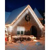Flacchi White 10 Tube 240 LED Raindrop Meteor Shower Icicle