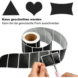 ProLeo Blackboard Stickers, 300 Pieces Kitchen Vinyl Labels for Spice Jars, Jam, Bottles, Organize Pantry, Garages, Offices, Parties