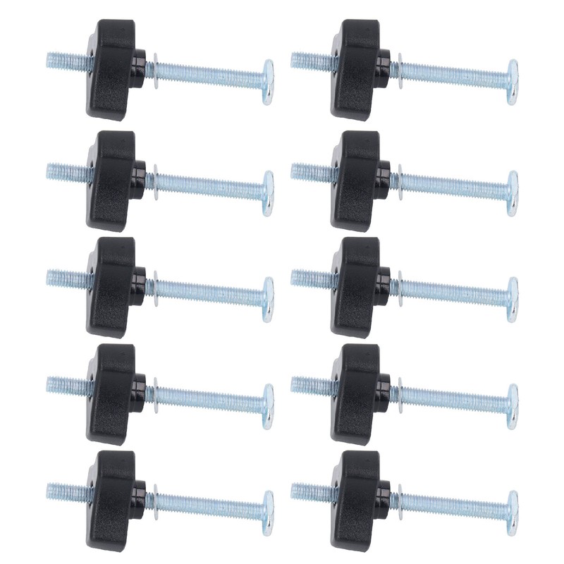 10 Sets T Track Knobs Stainless Steel M8x100mm Threaded Bolt