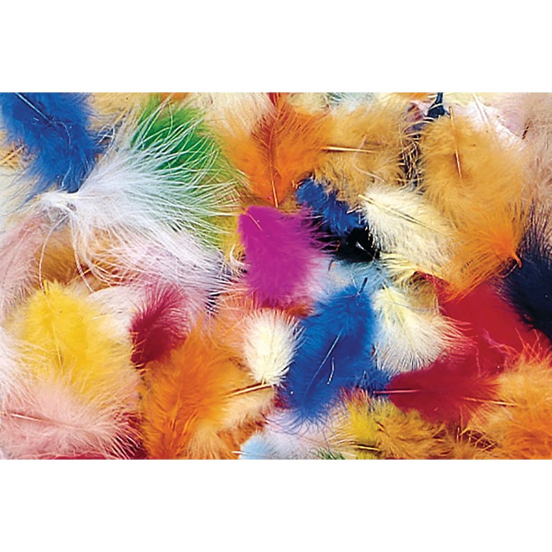 Creativity Street Marabou Feathers, Assorted Colors, 1/2 Ounce Bag, Pack