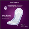 Poise Feminie Pads Regular Length Moderate Absorbency ContourFIT Design 66