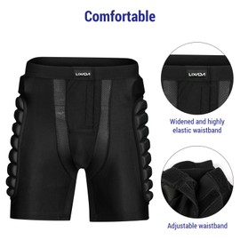 Lixada Padded 3D Shorts Shockproof Durable Skateboard Snowboard Skate Skiing