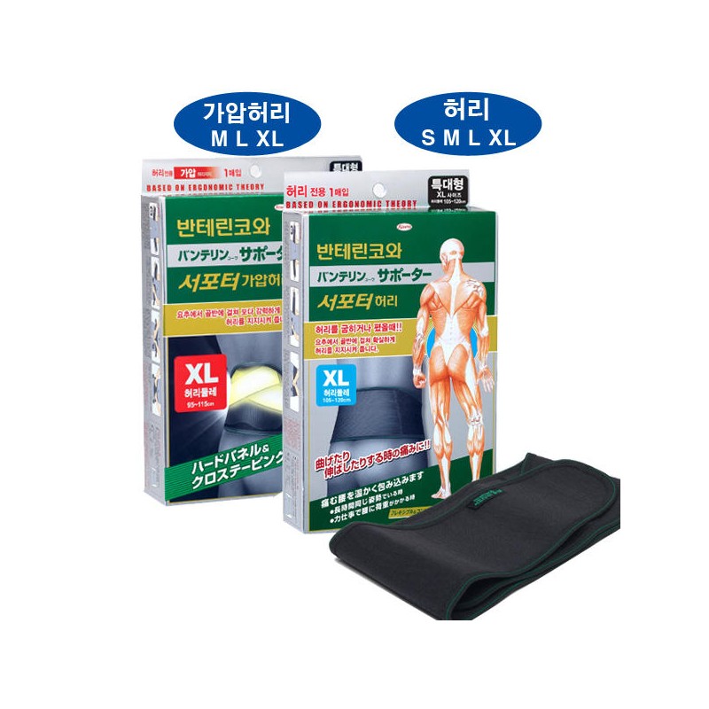Bantelin Co. Wa Supporter 반테린코와서포터 무릎,발목,손목,팔꿈치,종아리,허리 [[리뉴얼] 발목] Banteline Co.