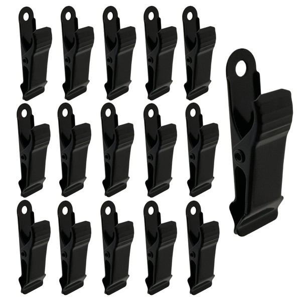 15 Pcs Mini Alligator Clips Metal Spring Clamps Black Alligator