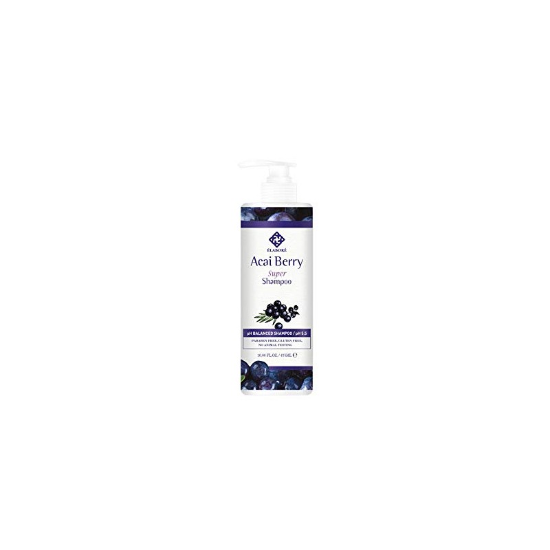 Elabore Acai Berry Super (Sulfate Free) Shampoo 16.06fl.oz/ 475ml