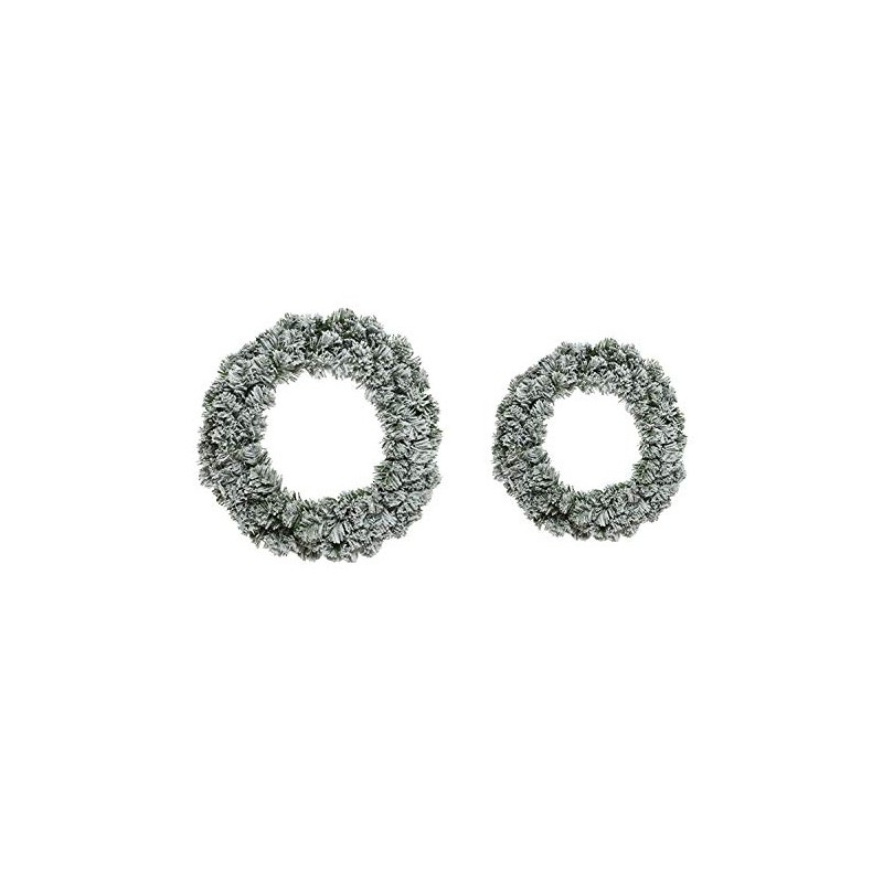 Kaemingk Everlands Snowy Imperial Artificial Christmas Wreath 35cm