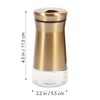 Ciieeo 2Pcs Seasoning Shaker Visible Condiment Bottles for Salt Pepper