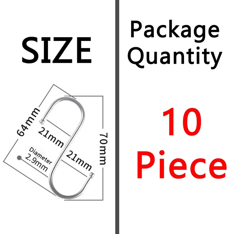 Anzhee S Shaped Hooks for Hanging 10Pack S Hooks Heavy