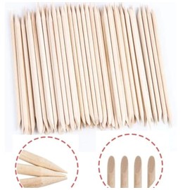 Palitos De Naranjo Para Remover la Cutícula de las Uñas 100 Piezas, Manicura y Pedidcura